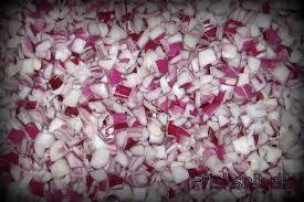 Rødløg i tern 1 Kg