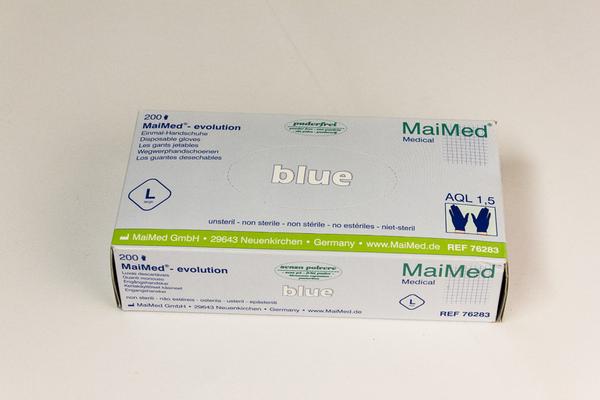 Blå engangshandsker (1 pakke å 100stk )