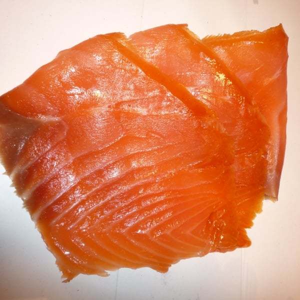 Røget laks i skiver (1stk)