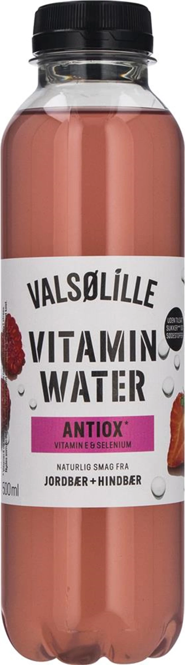 Vitaminvand med jordbær & hindbær